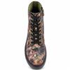 HEAVENLY FEET WOMENS ZIP LACE ANKLE BOOT - BRONZE PEONY